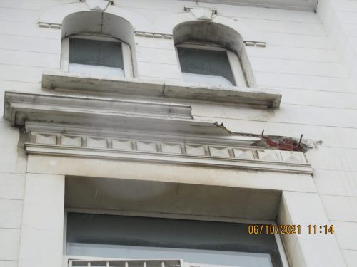 Décollement éléments de façades