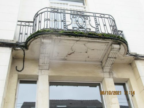 Détérioration de balcons